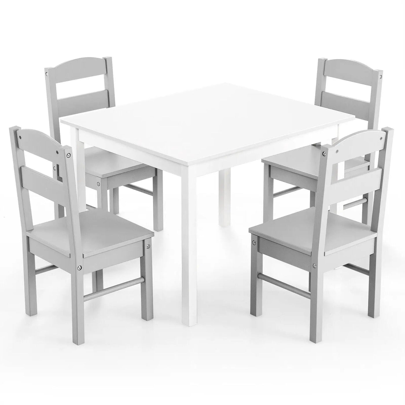 5 pcs Kids Pine Wood Table Chair Set by DirectDeals