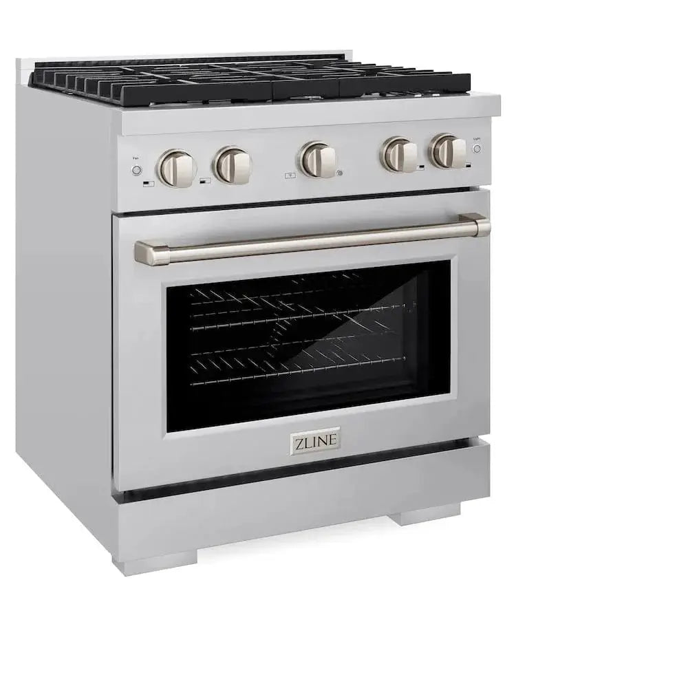 ZLINE 30"Paramount Dual Fuel Range Stainless Steel, SDR30 by Farmhouse Kitchen and Bath