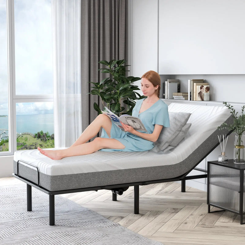 3D Bed Mattress Gel Memory Foam Convoluted Foam for Adjustable Bed by DirectDeals