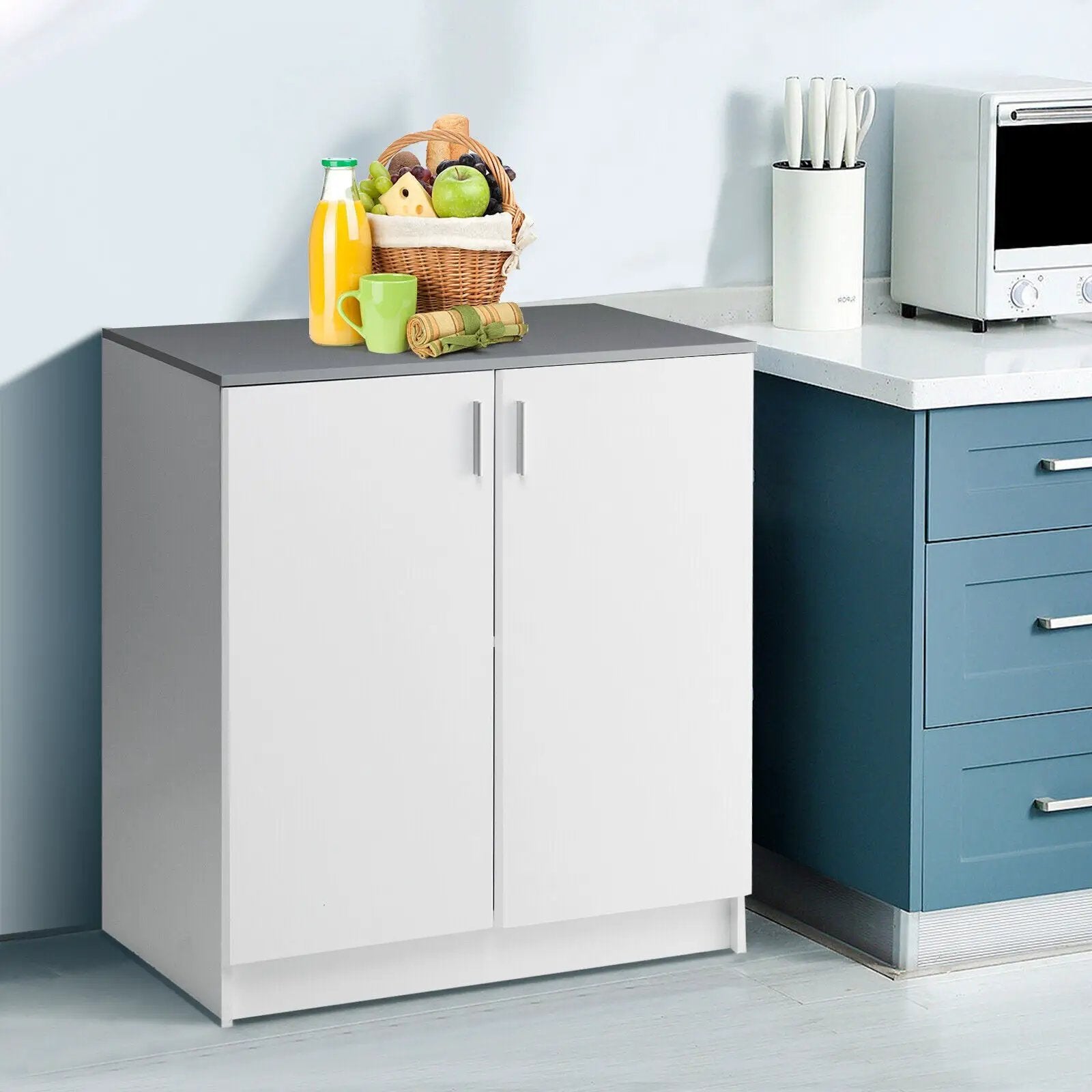 Storage Sideboard Cabinet with Doors and Shelves by DirectDeals