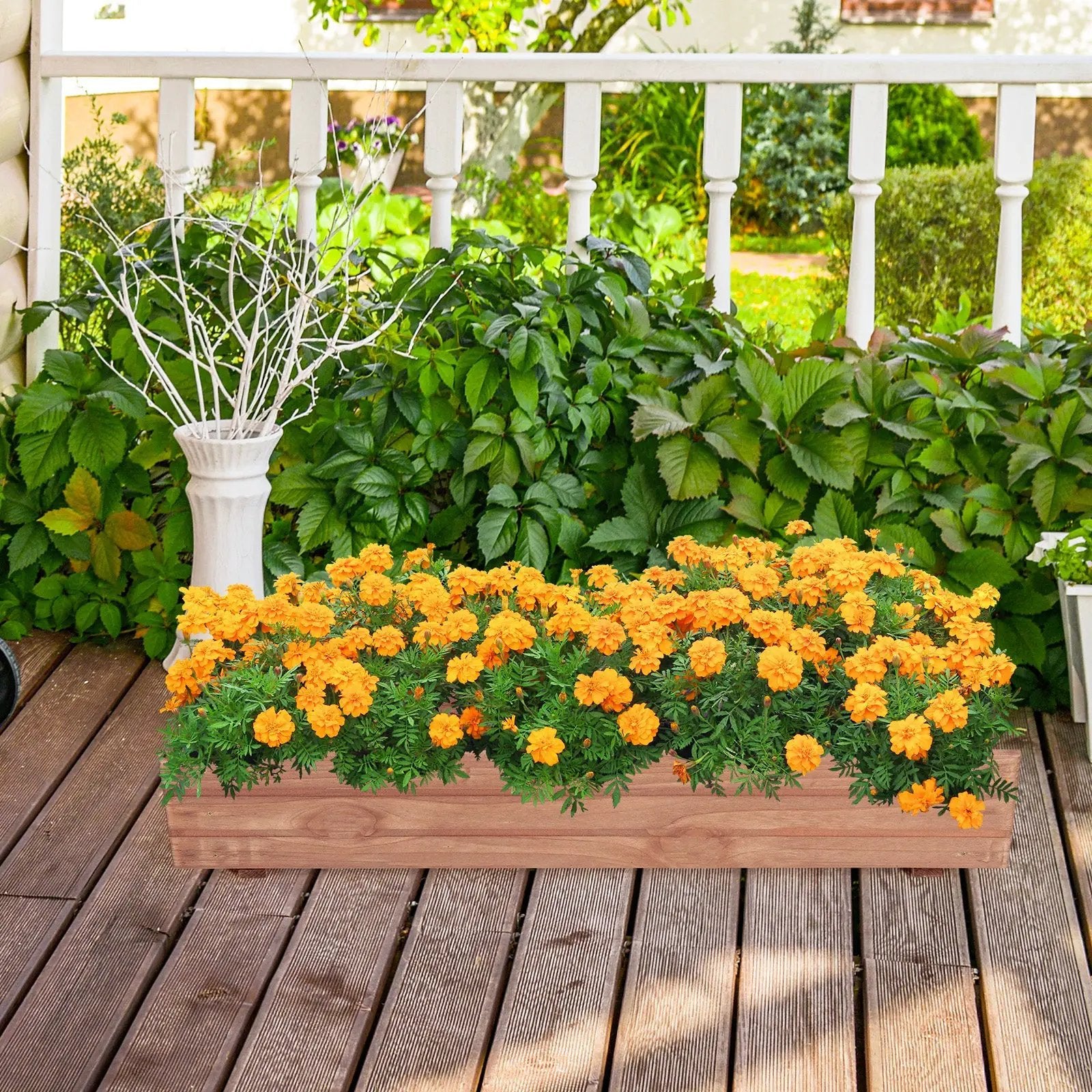 Wooden Decorative Raised Garden Bed for Yard and Window by DirectDeals