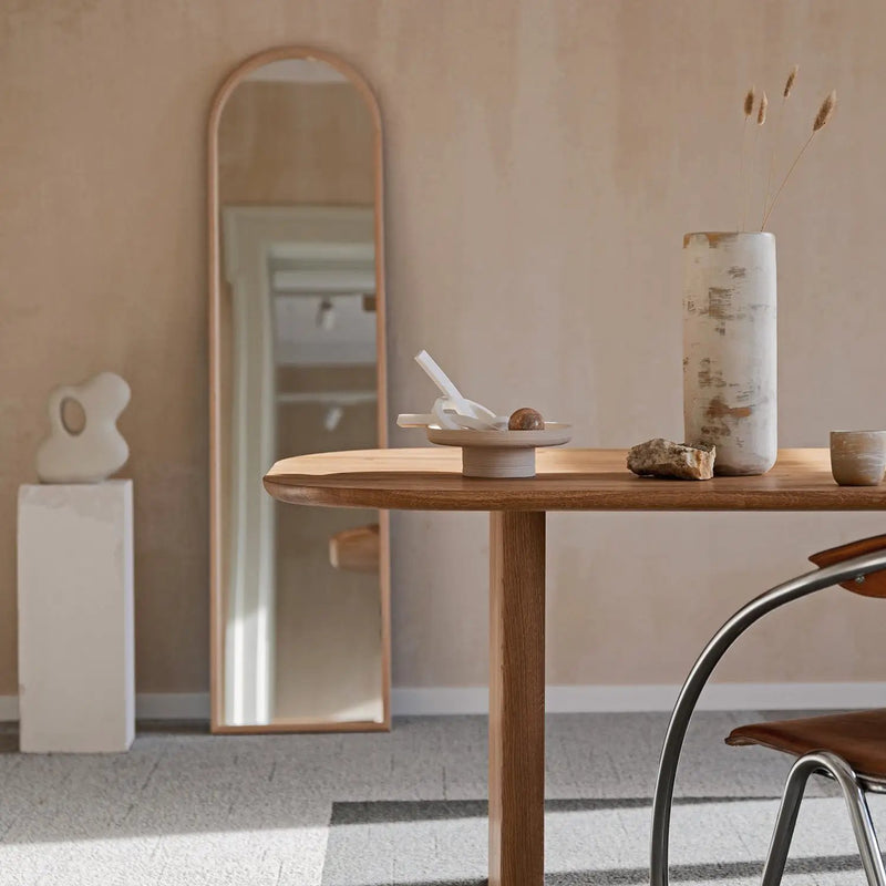 Oval Solid Wood Dining Table by Gizz