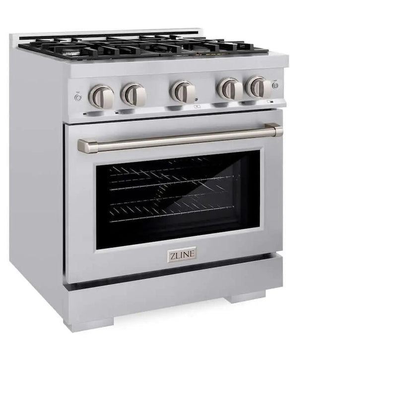 ZLINE 30" Select Dual Fuel Range Gas Cooktop Electric Convection Oven Stainless Steel HDR30 by Farmhouse Kitchen and Bath