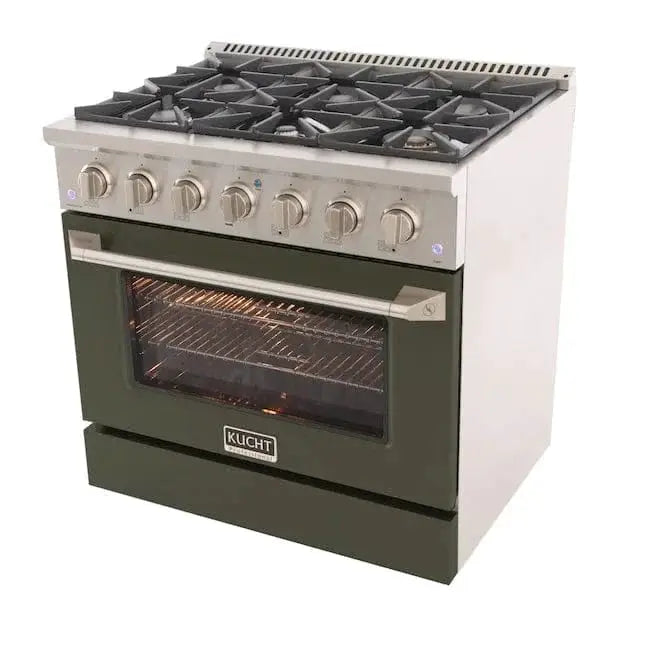 Kucht 36” Pro-Style Kitchen Dual Fuel Range - KDF362-OG by Farmhouse Kitchen and Bath