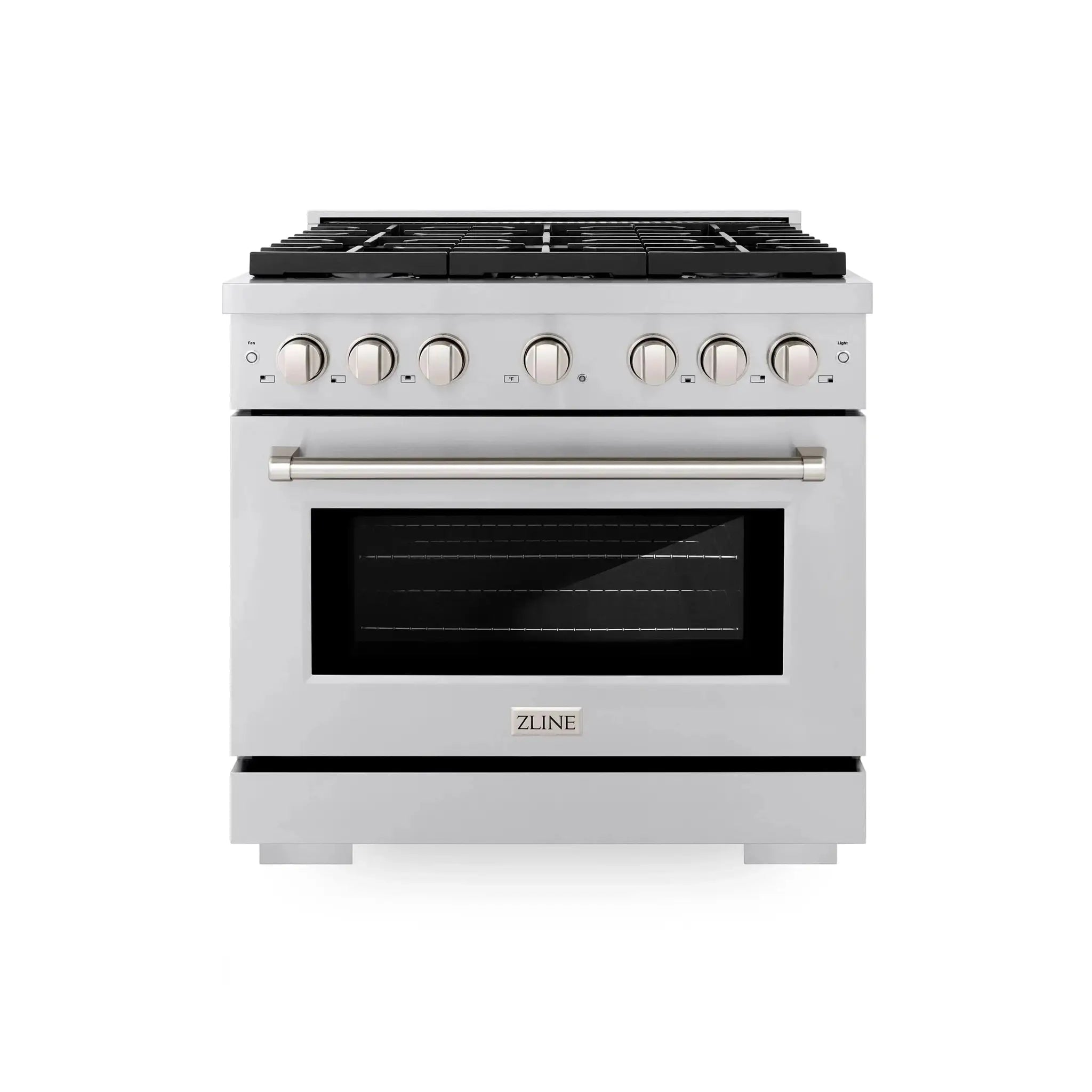 ZLINE 36"Paramount Dual Fuel Range Stainless Steel, SDR36 by Farmhouse Kitchen and Bath
