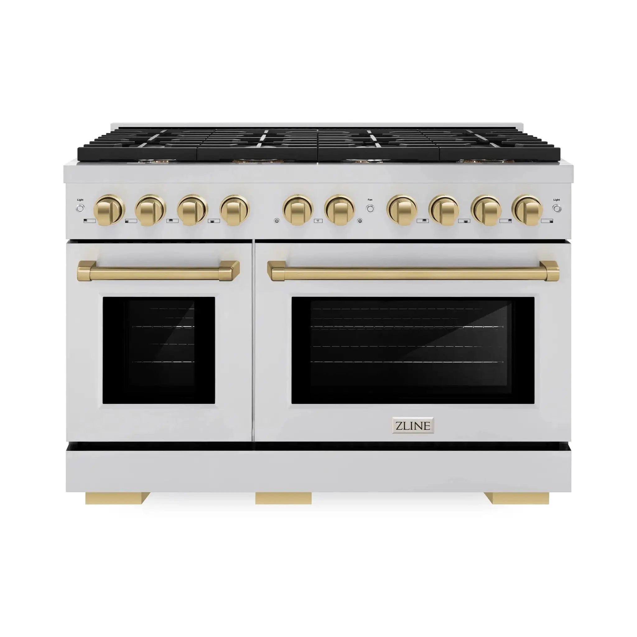ZLINE 48"Paramount Dual Fuel Range Stainless Steel Champagne Bronze SDRZ-48-CB by Farmhouse Kitchen and Bath