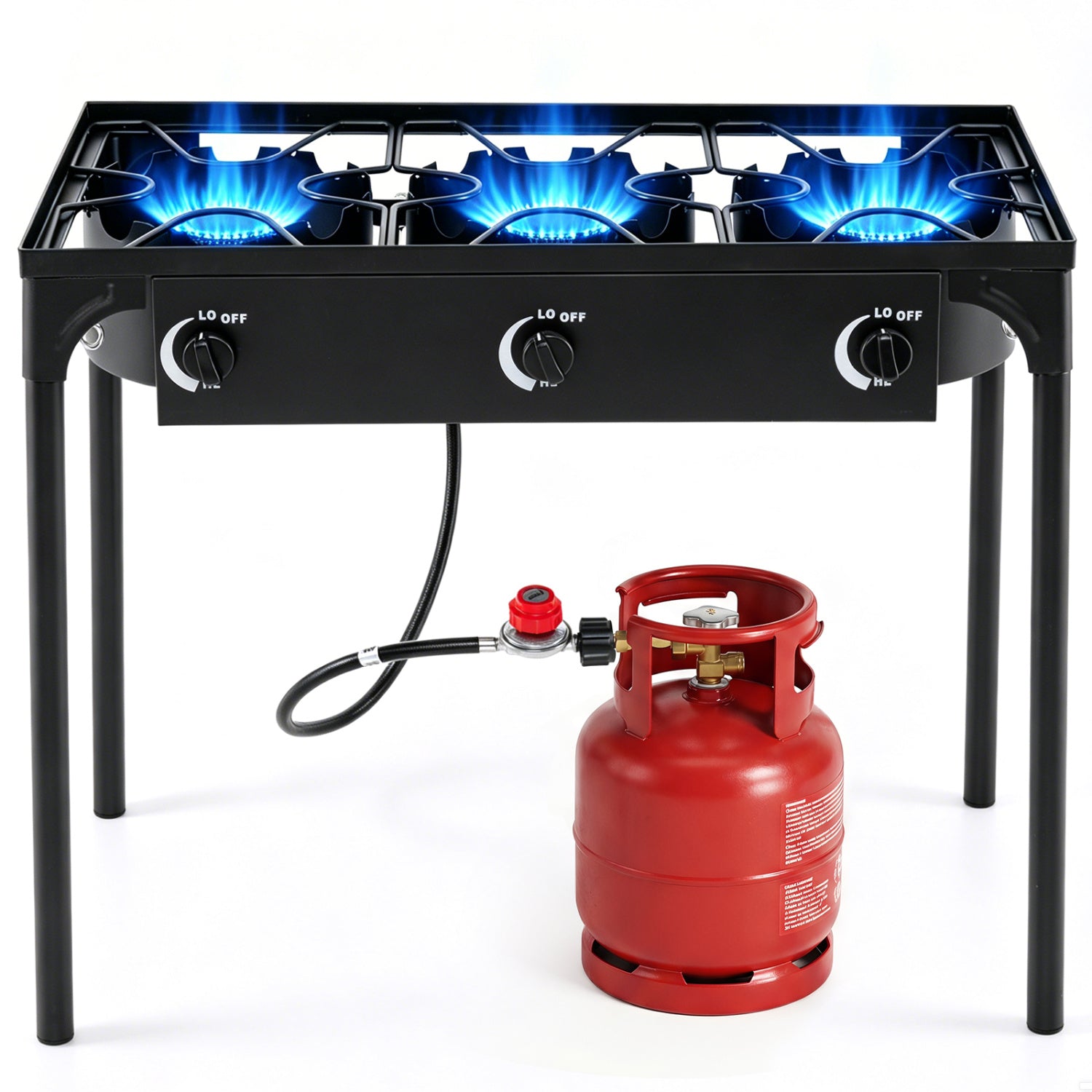 3 Burner Propane Stove 240000 BTU Outdoor Camping Grill by DirectDeals