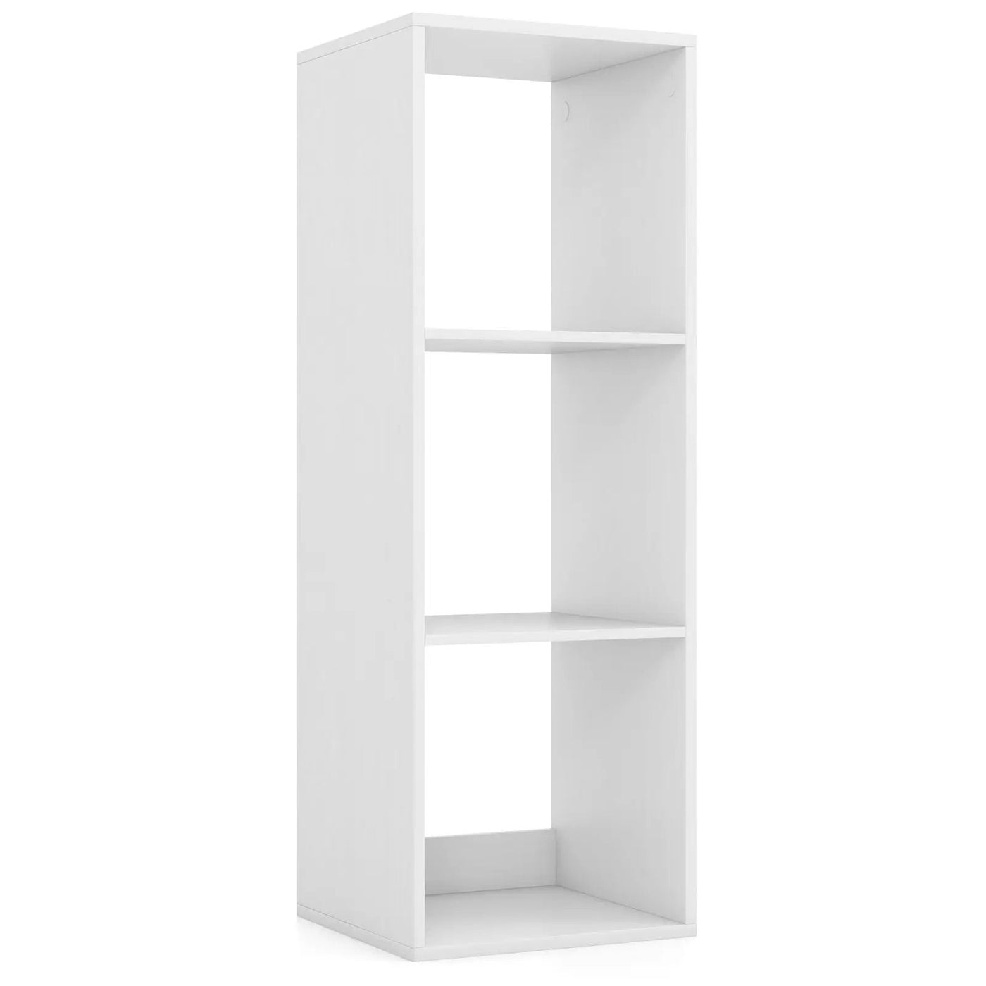 3 Cube Bookshelf with Back Guardrail for Living Room Bedroom by DirectDeals