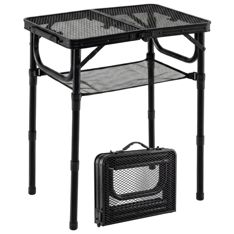 3-Height Folding Picnic Table with Large Storage Net and Handle by DirectDeals
