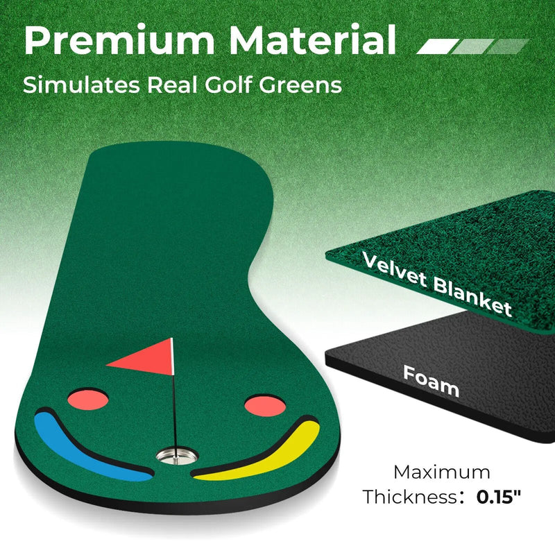 Golf Putting Green Set for Indoor Outdoor Use by DirectDeals