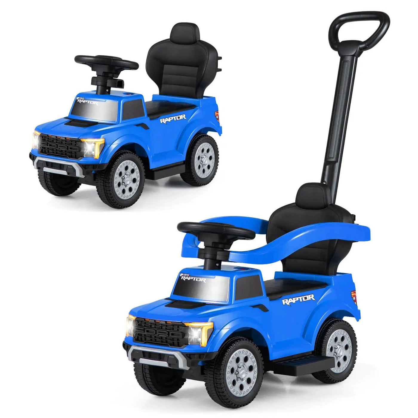 3-In-1 Licensed Ford Push Car for Toddlers by DirectDeals