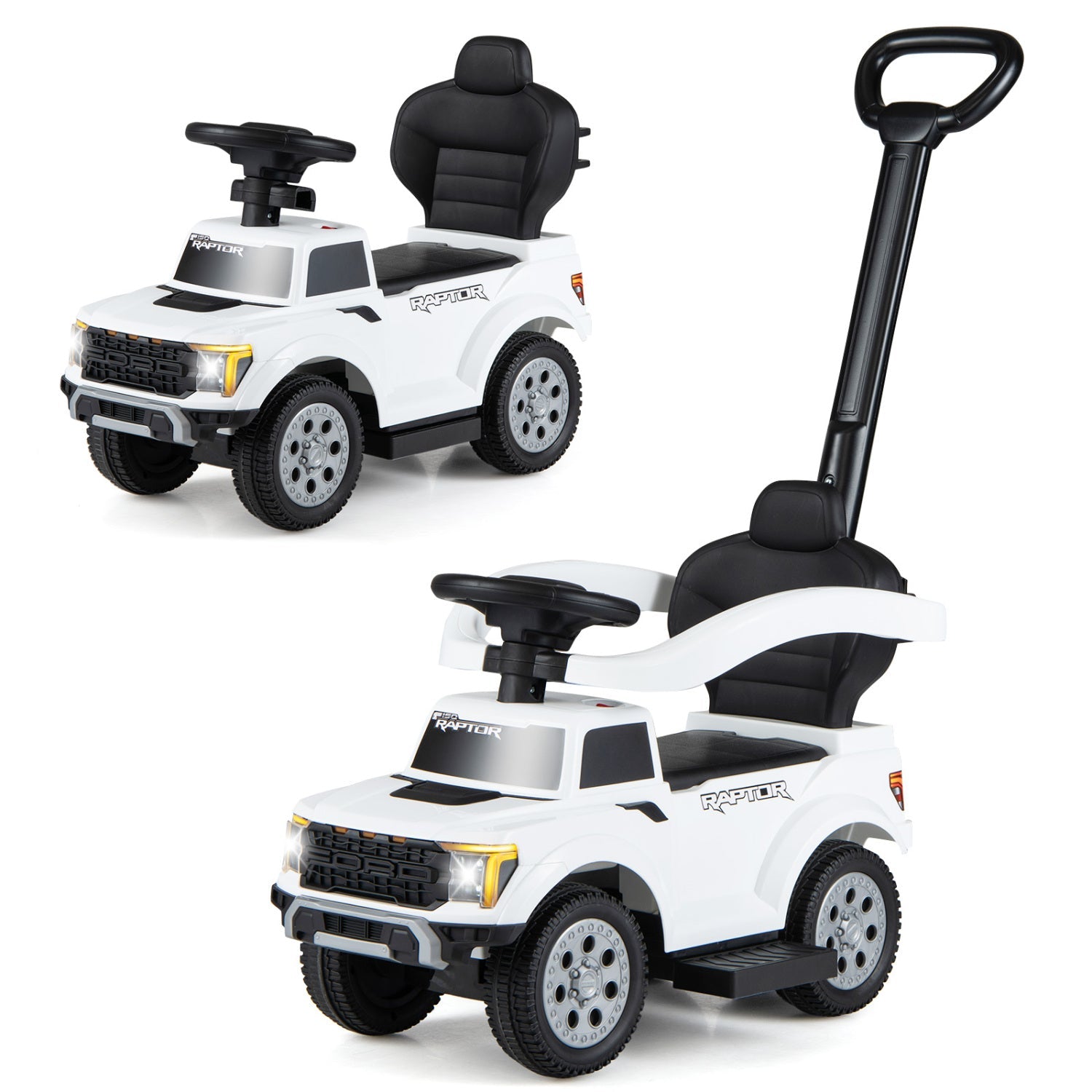 3-In-1 Licensed Ford Push Car for Toddlers by DirectDeals