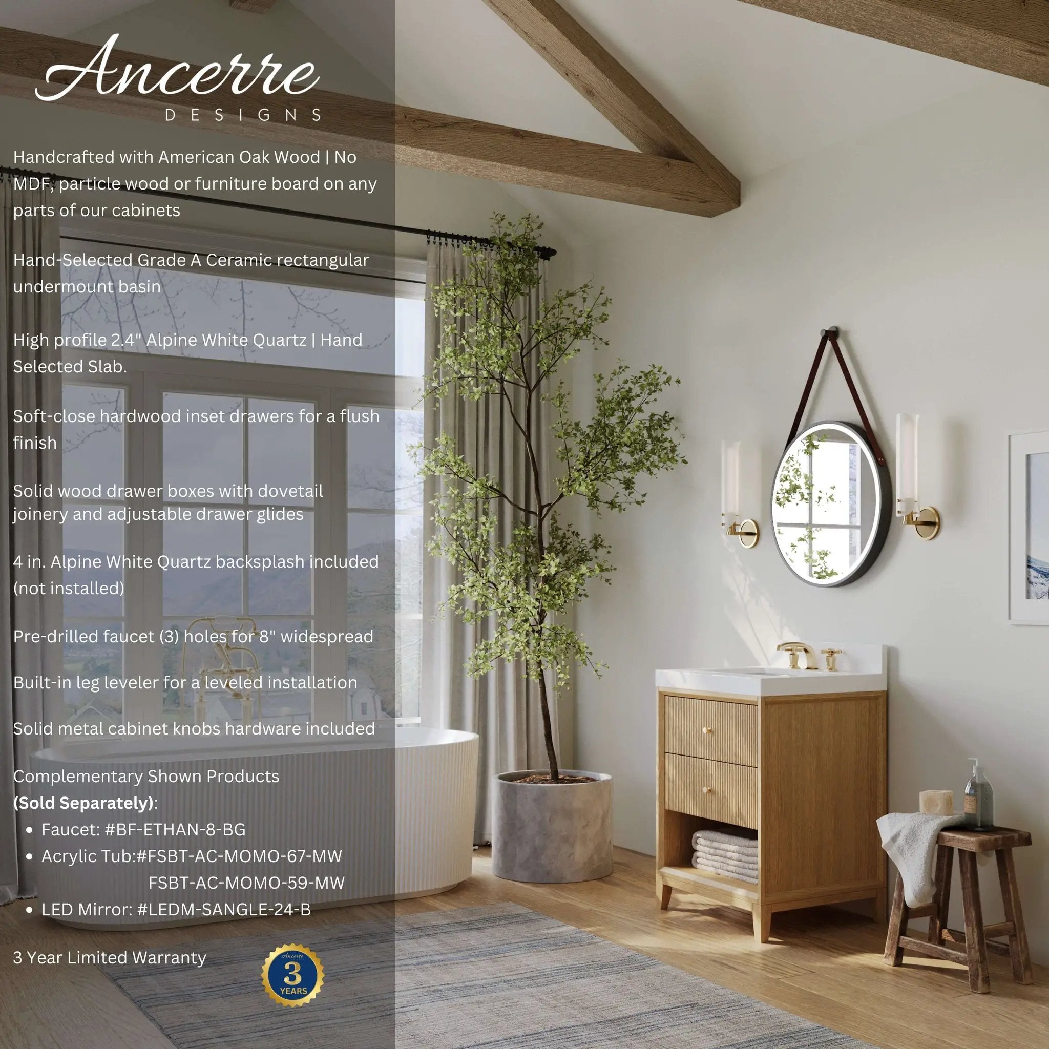 Momo 24" Bath Vanity Set by Ancerre Designs
