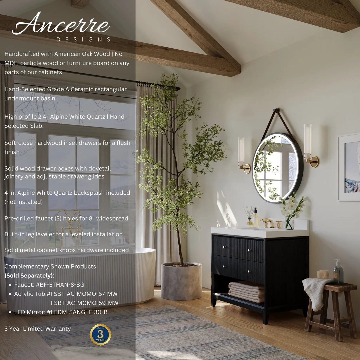 Momo 36" Bath Vanity Set by Ancerre Designs