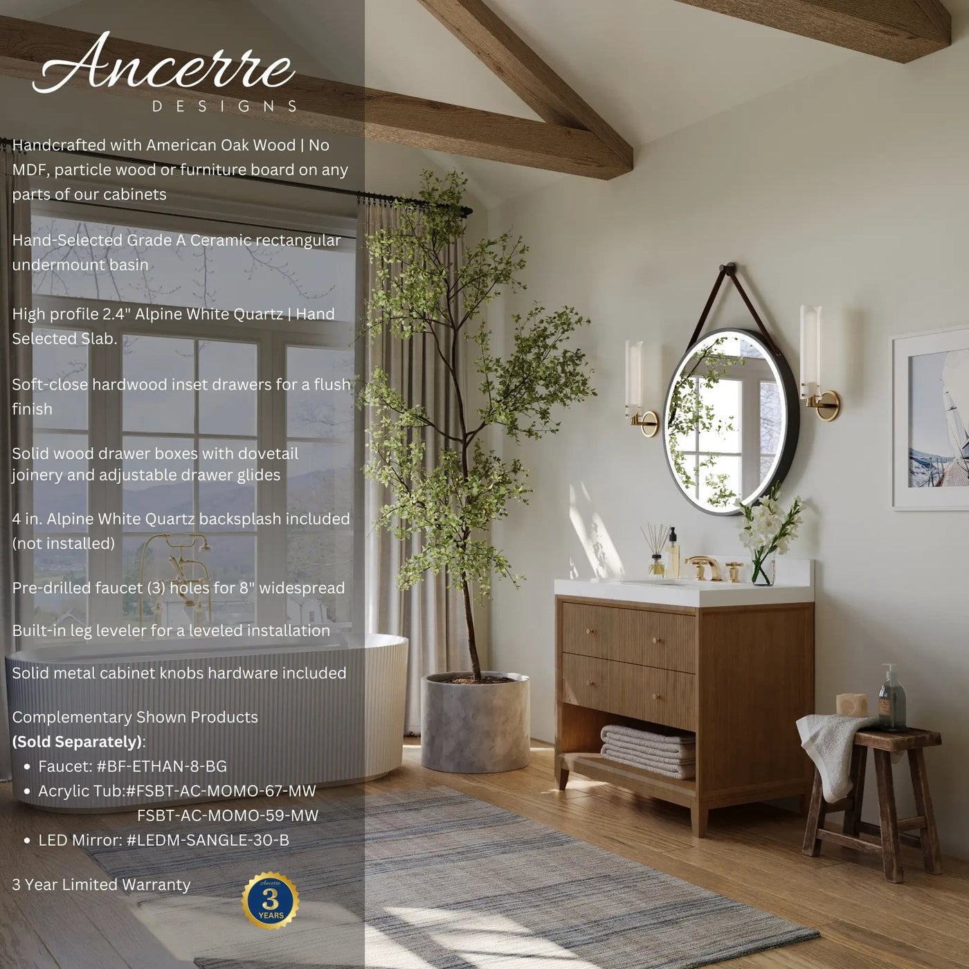 Momo 36" Bath Vanity Set by Ancerre Designs