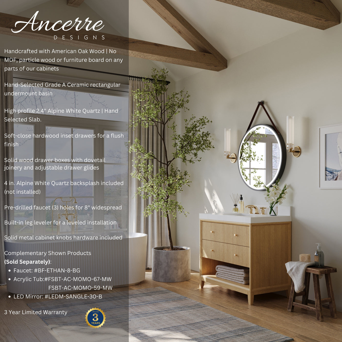 Momo 36" Bath Vanity Set by Ancerre Designs