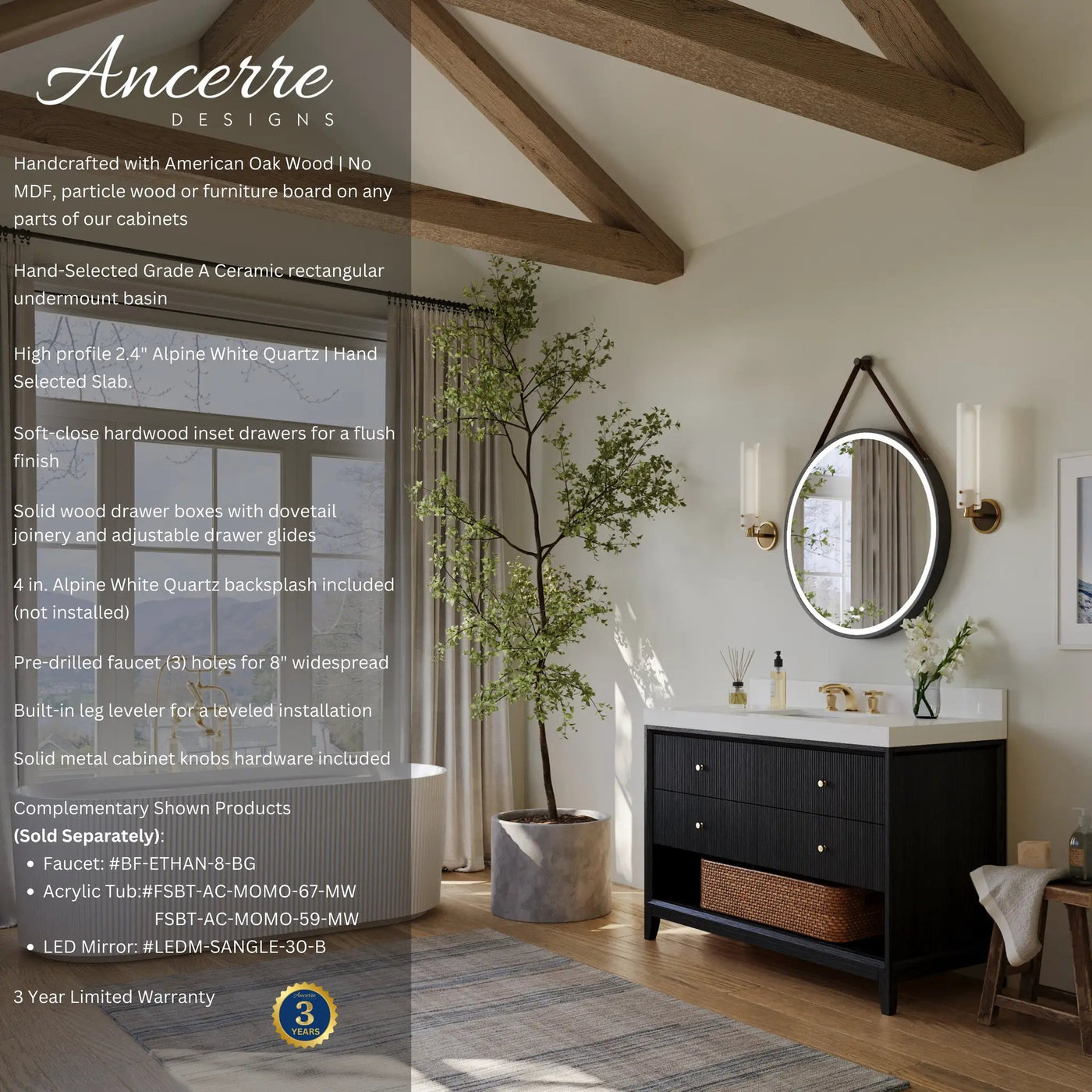 Momo 48" Bath Vanity Set by Ancerre Designs