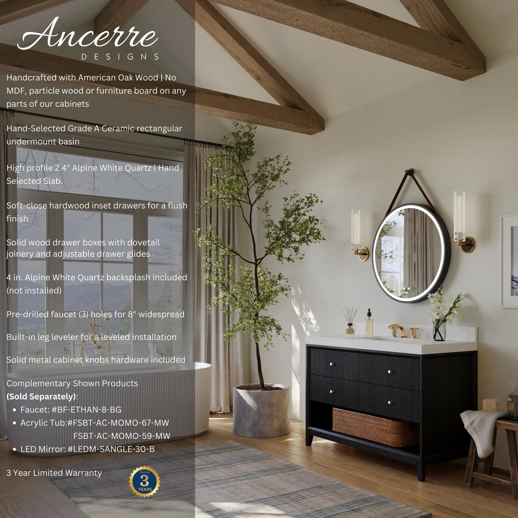 Momo 48" Bath Vanity Set by Ancerre Designs