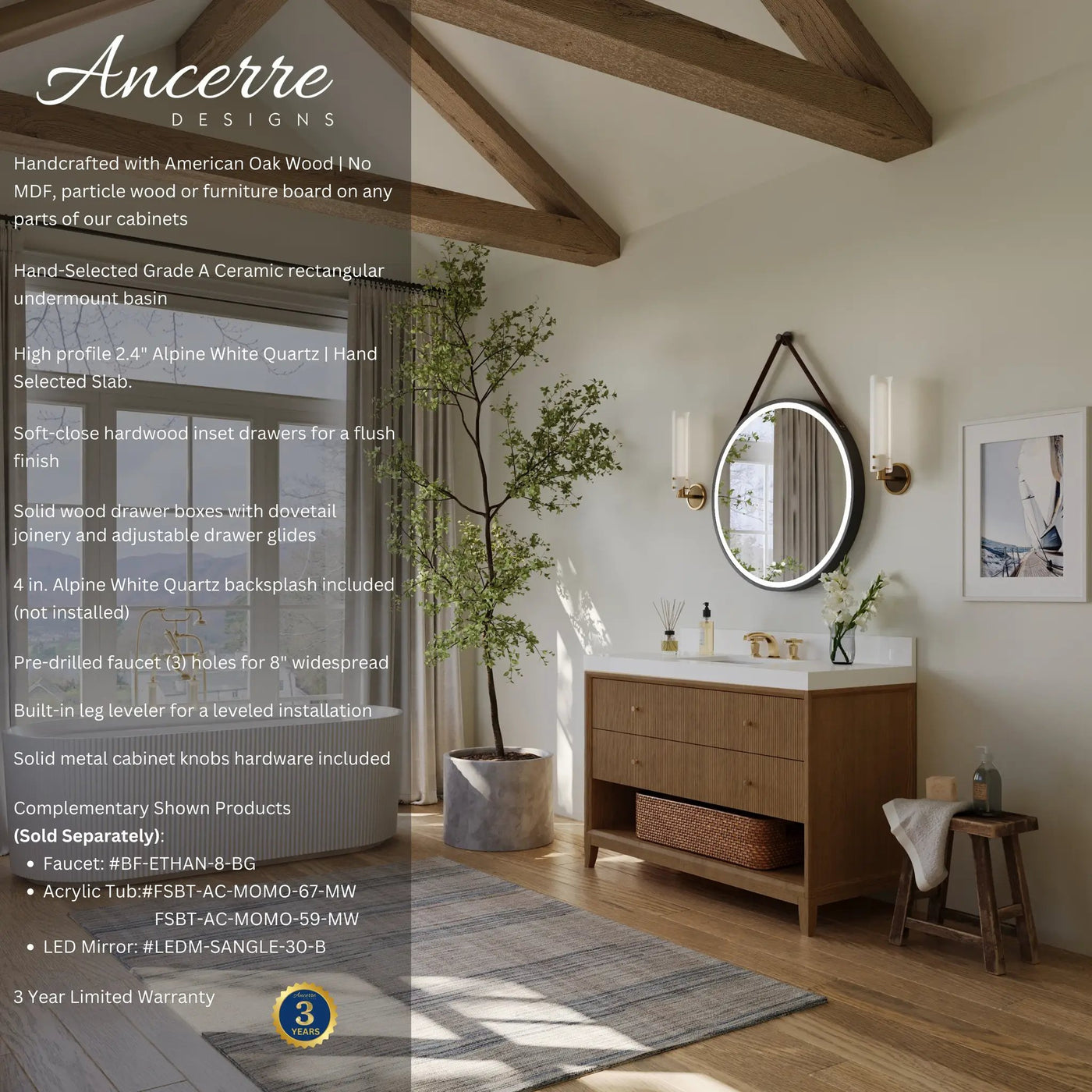 Momo 48" Bath Vanity Set by Ancerre Designs