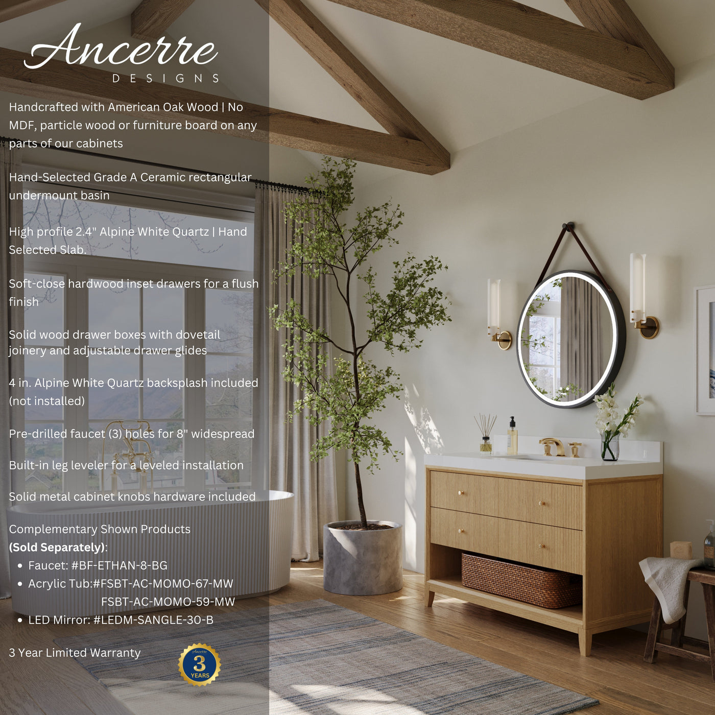 Momo 48" Bath Vanity Set by Ancerre Designs