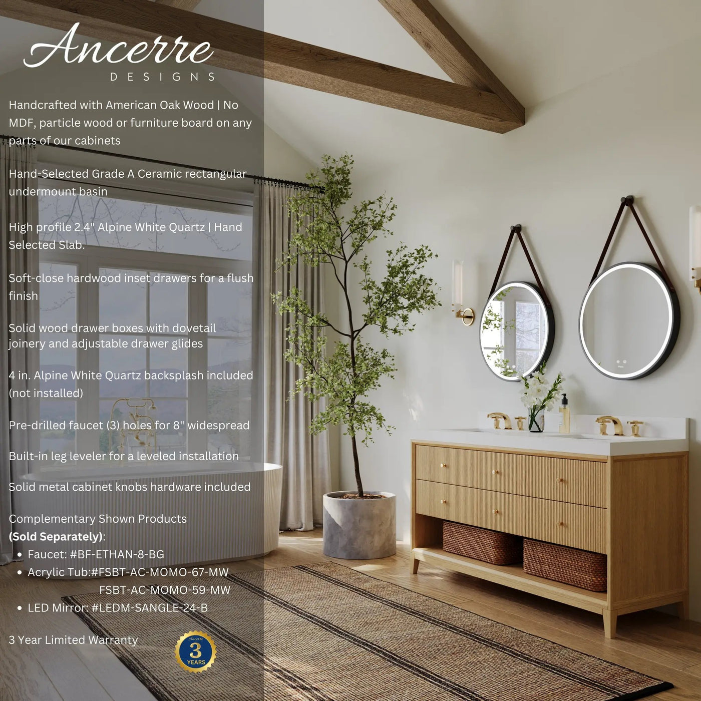 Momo 60" Bath Vanity Set by Ancerre Designs