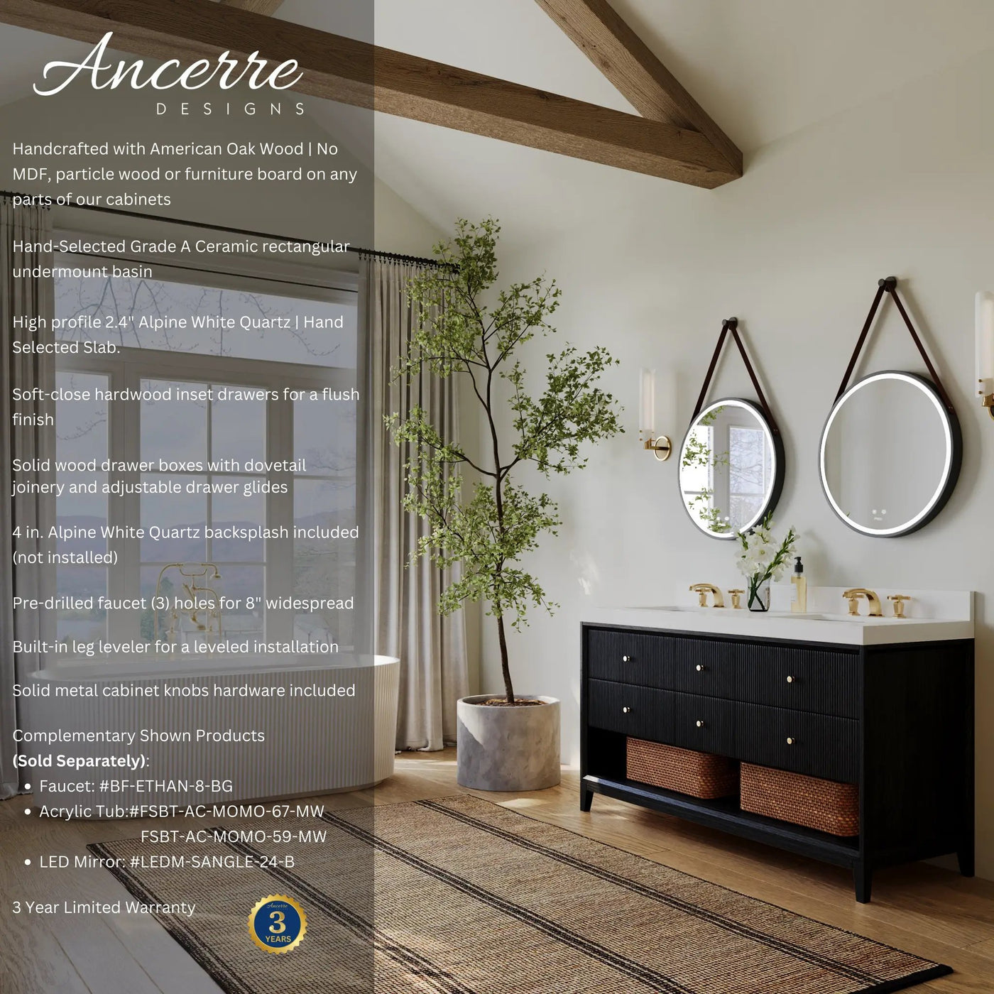 Momo 60" Bath Vanity Set by Ancerre Designs