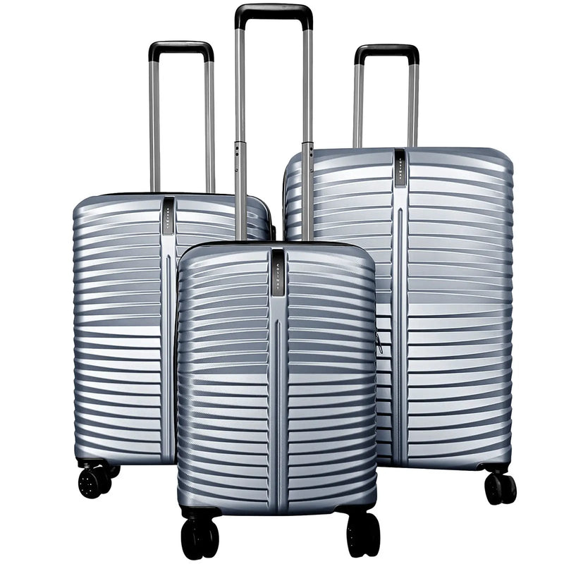 3-Piece 20/24/28 Inch Lightweight Hardside Luggage Set with 8-Spinner Wheels by DirectDeals