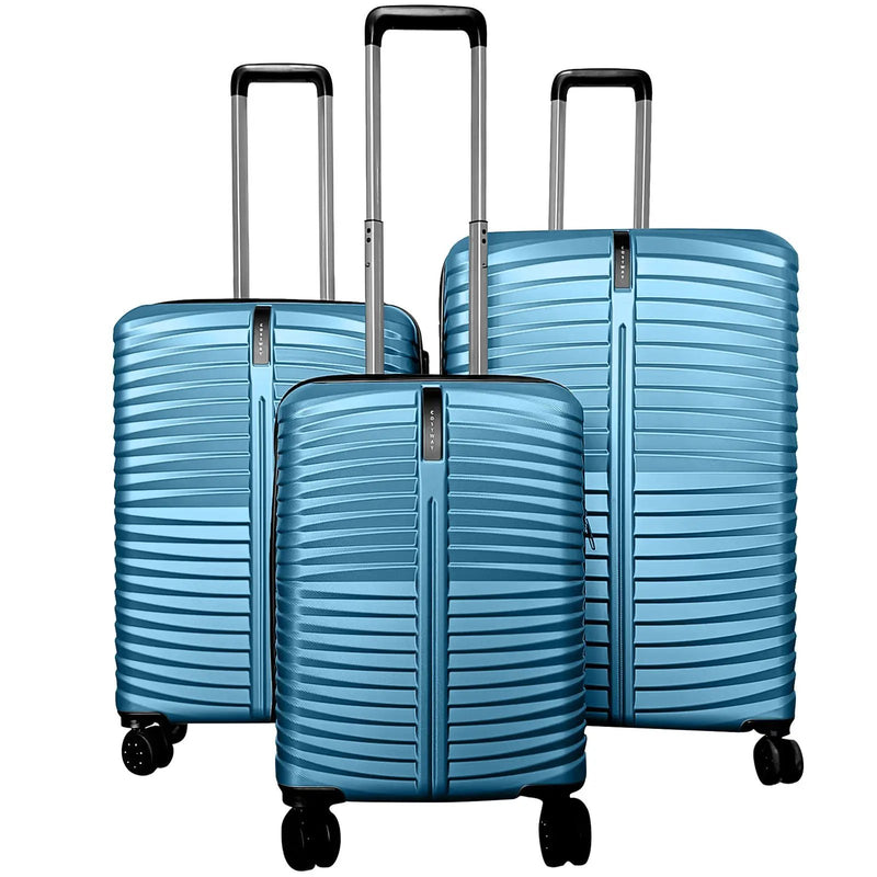 3-Piece 20/24/28 Inch Lightweight Hardside Luggage Set with 8-Spinner Wheels by DirectDeals