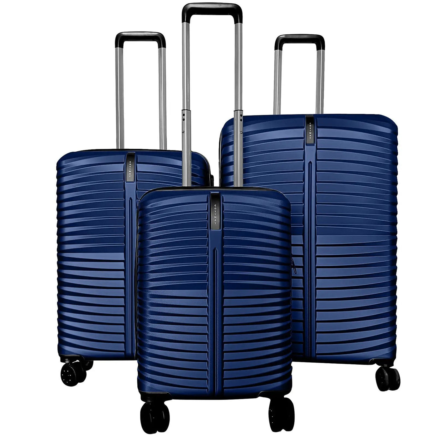 3-Piece 20/24/28 Inch Lightweight Hardside Luggage Set with 8-Spinner Wheels by DirectDeals