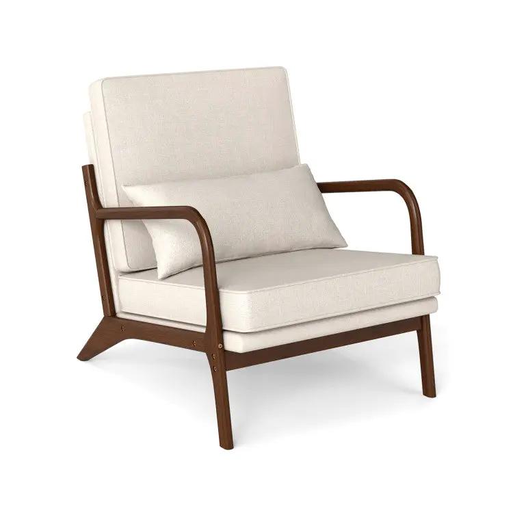 3-Piece Bedroom Bundle: Bedside Table with 3 Drawers+Modern Accent Chair+Convertible Folding Futon Sofa Bed by DirectDeals