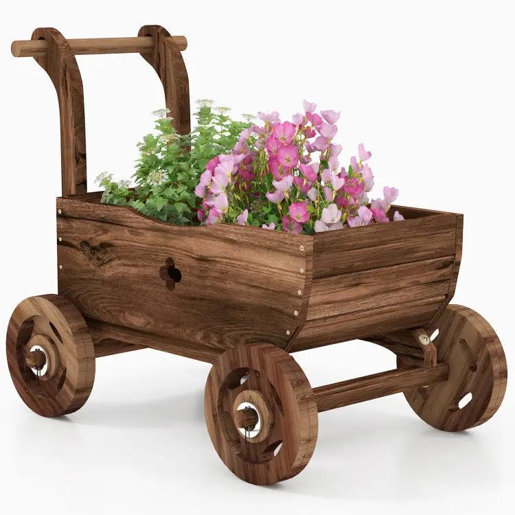 3-Piece Decorative Garden Ensemble: Mobile Planters for a Lush Oasis by DirectDeals
