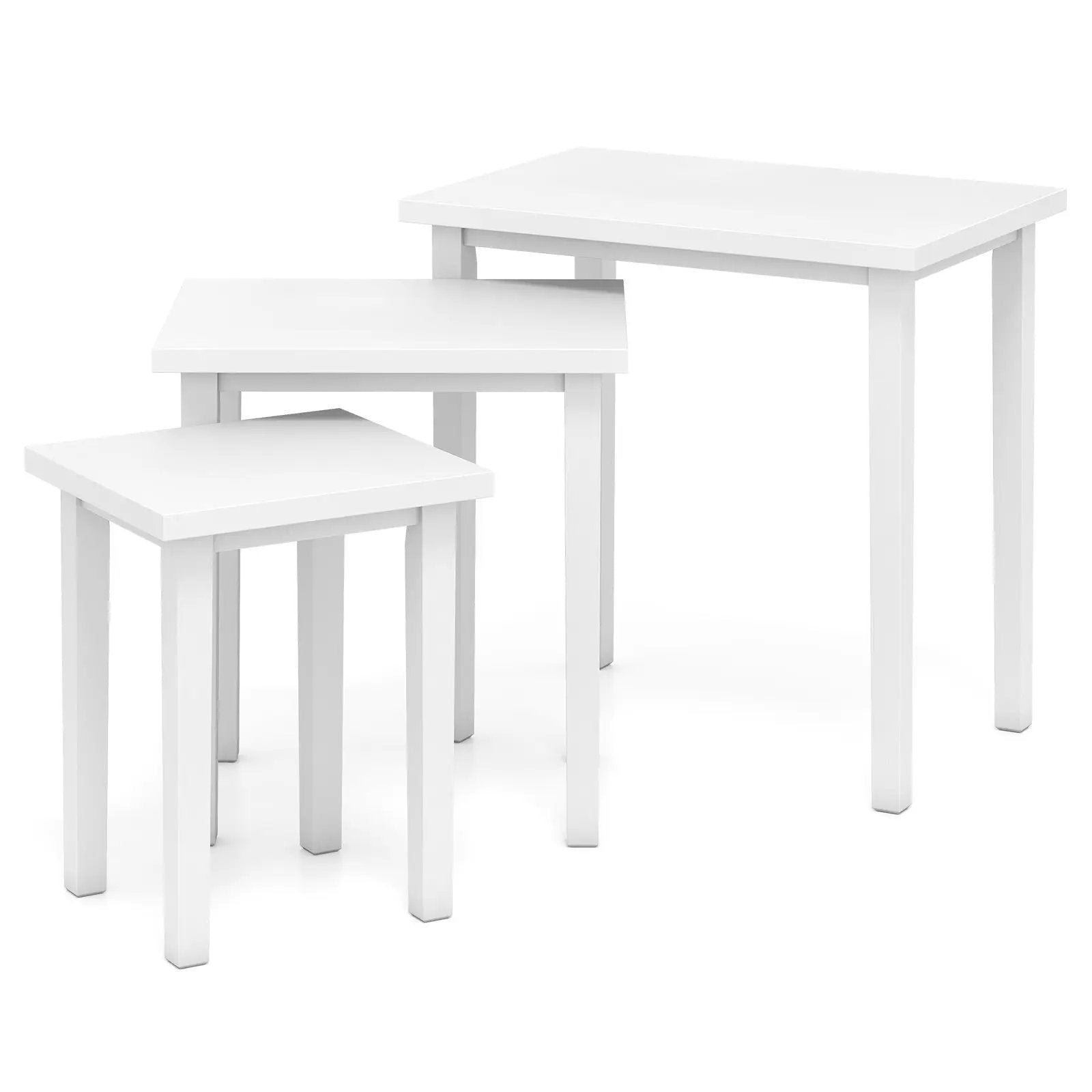 3-Piece Farmhouse Rectangle Side Table Set for Living Room by DirectDeals