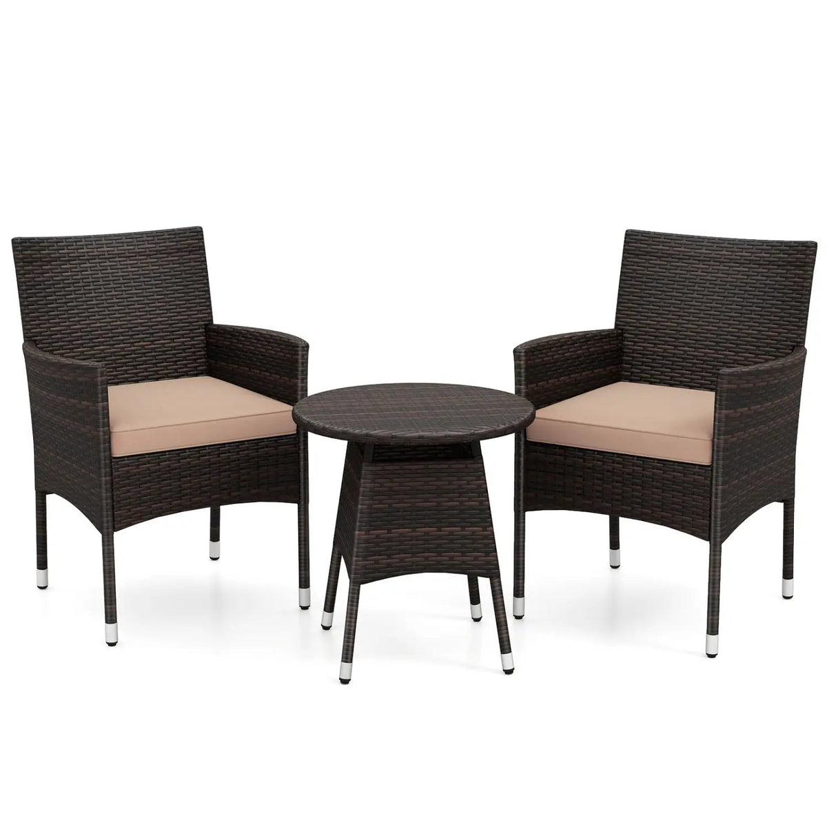 3 Piece Patio Furniture Set Outside Bistro Set for Porch by DirectDeals