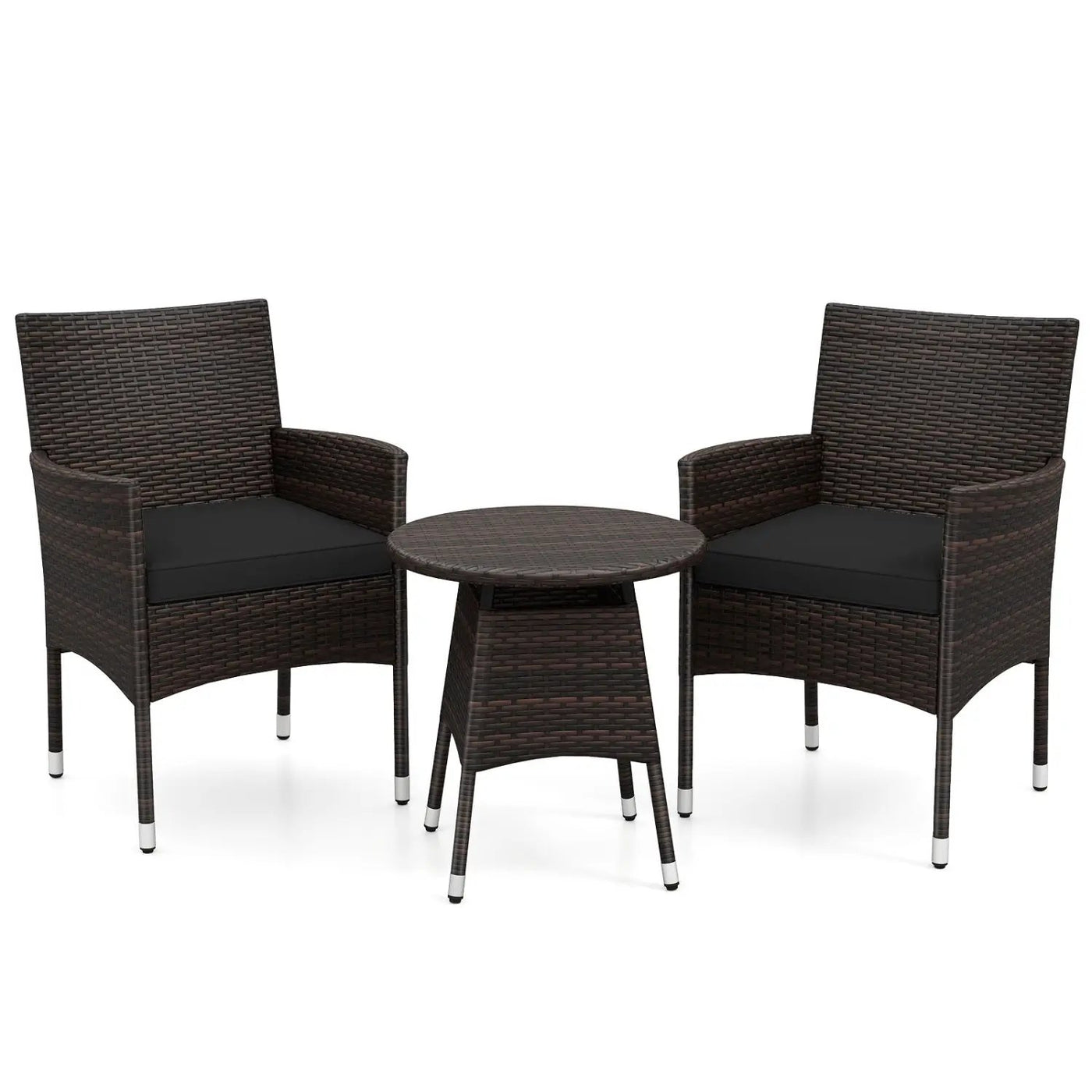 3 Piece Patio Furniture Set Outside Bistro Set for Porch by DirectDeals