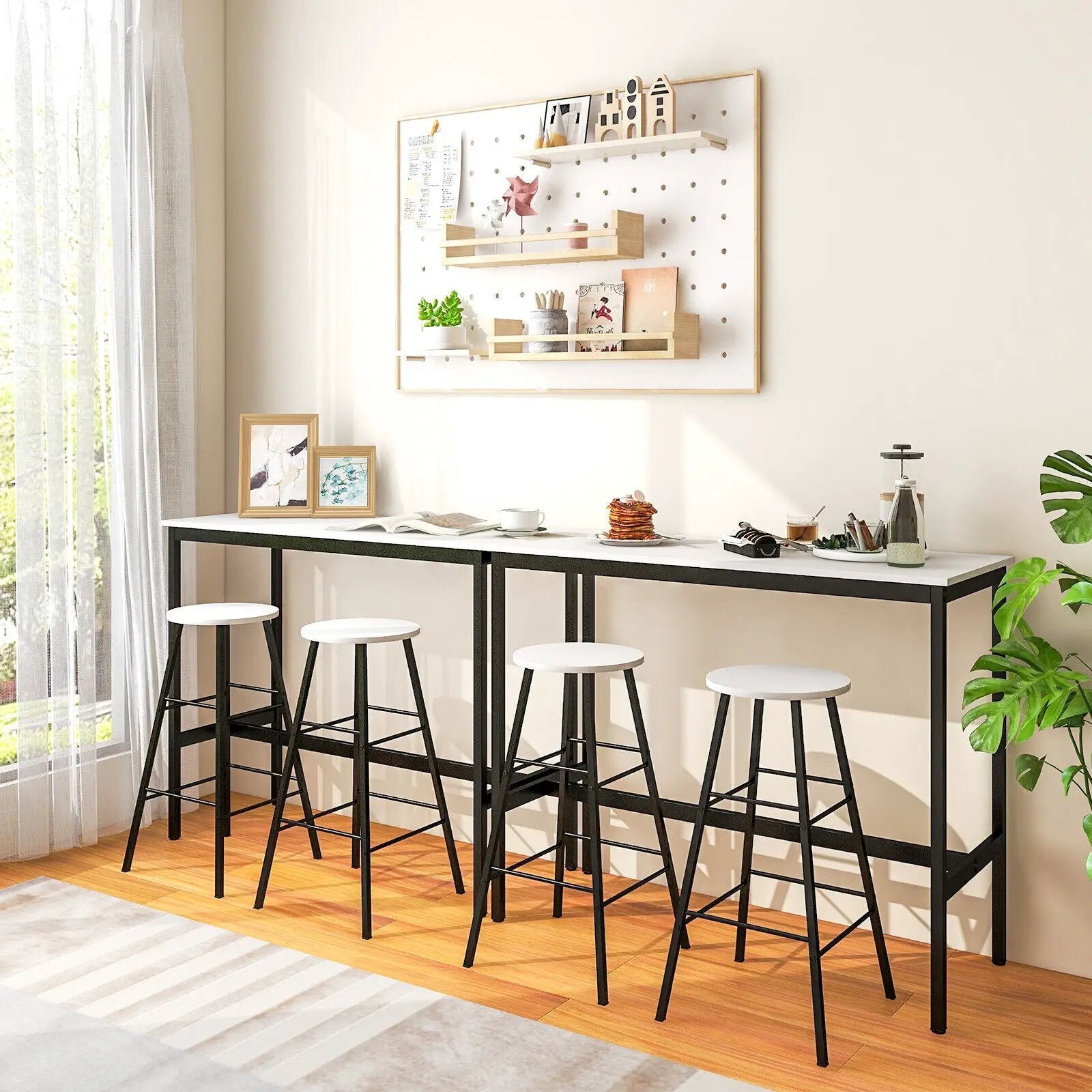 3 Piece Pub Table and Stools Kitchen Dining Set by DirectDeals