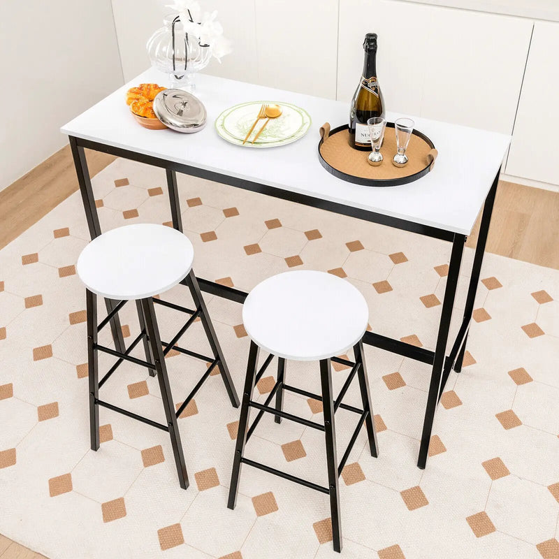 3 Piece Pub Table and Stools Kitchen Dining Set by DirectDeals