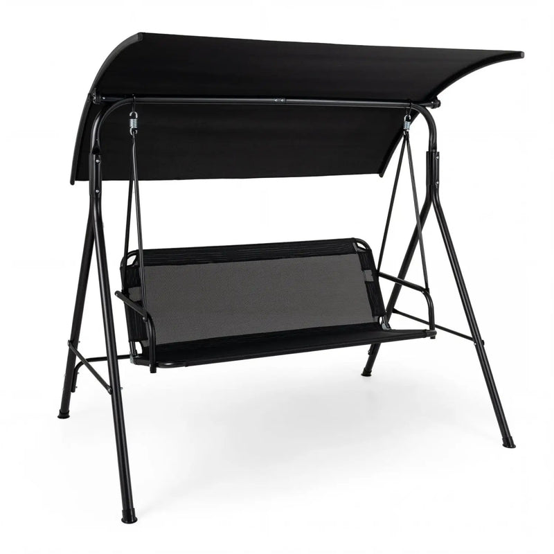 3-Seat Patio Swing Chair with Adjustable Canopy - 800 lbs by DirectDeals