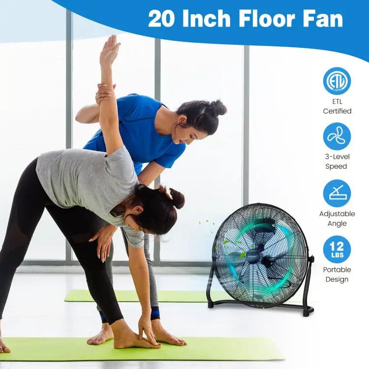 Tilt Floor Fan – 3-Speed by DirectDeals