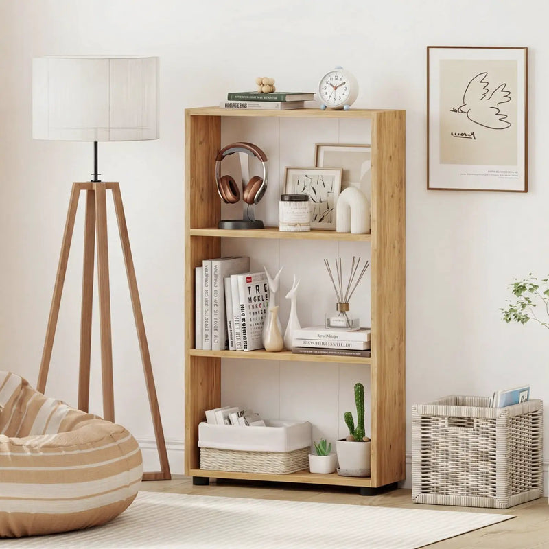 3-Tier Bookcase 42 inch Tall Book Shelf with Anti-Tipping Kit by DirectDeals
