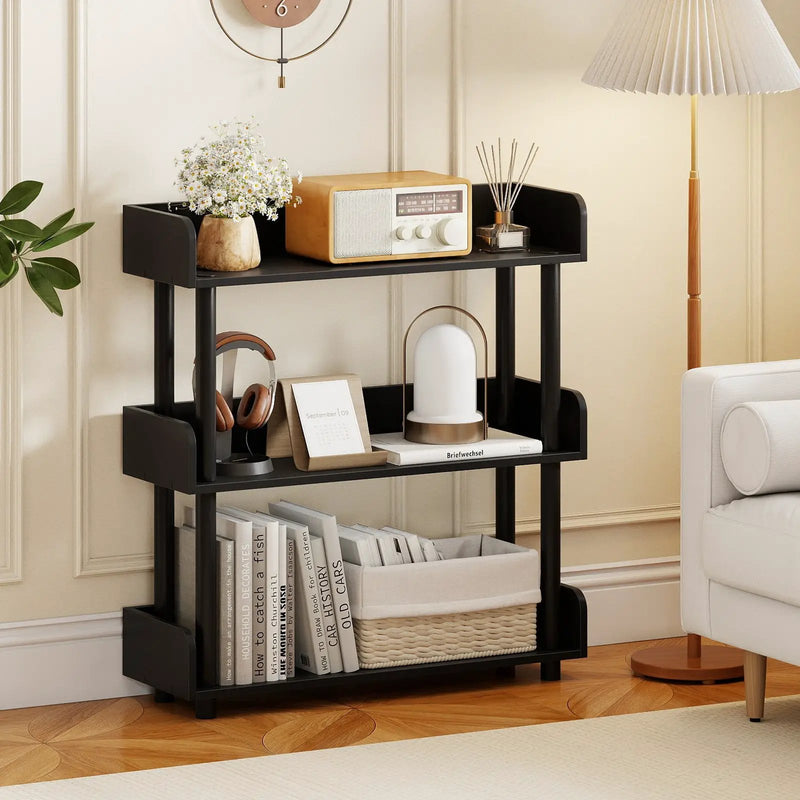 3-Tier Bookshelf with Anti-Tipping Kit and Industrial Storage Unit for Living Room by DirectDeals