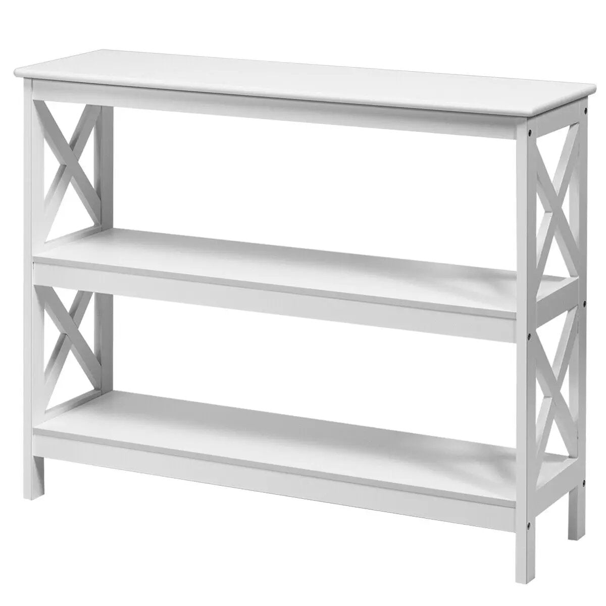 3-Tier Console X-Design Sofa Side Accent Table by DirectDeals