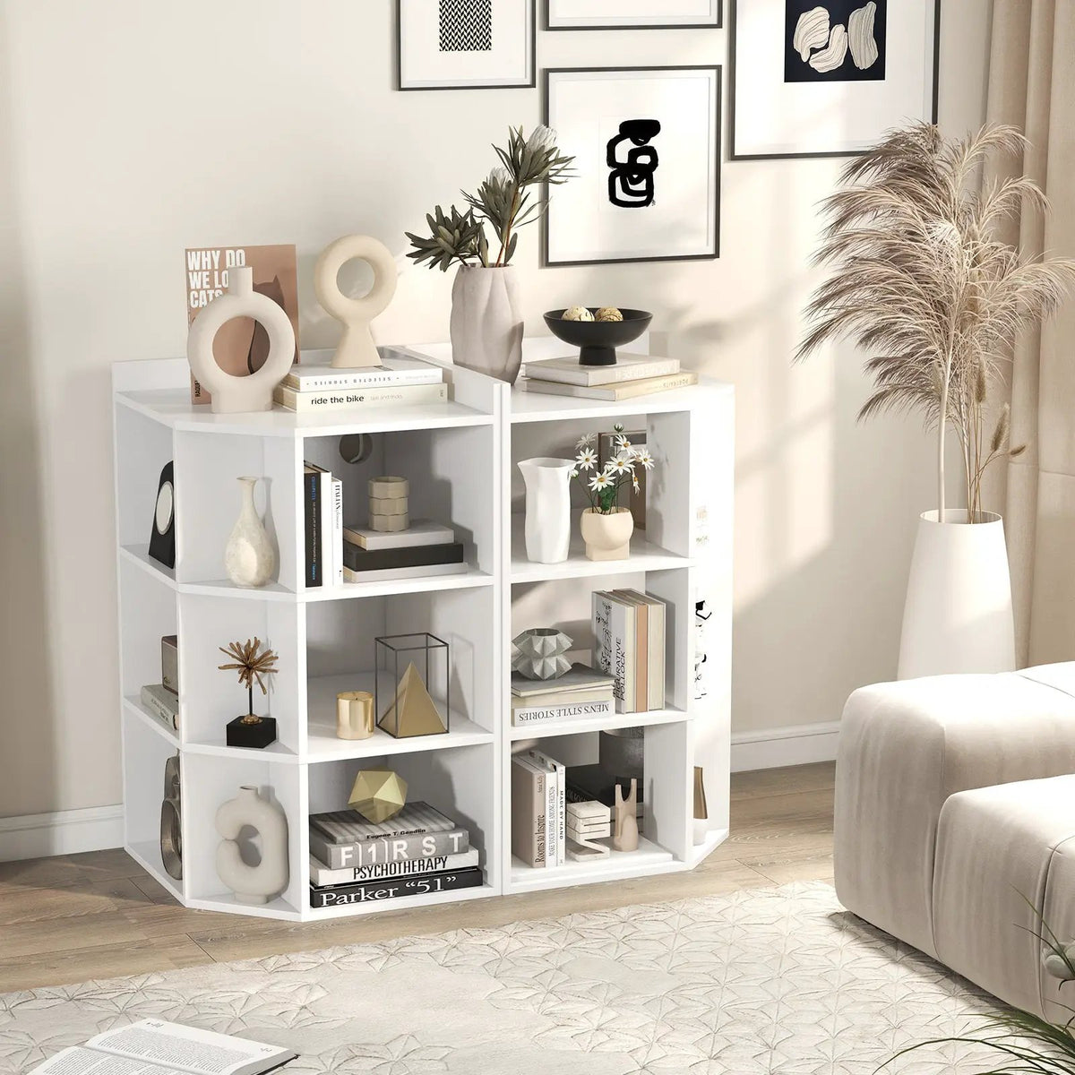 3-Tier Corner Cabinet with Charging Station for Bedroom by DirectDeals