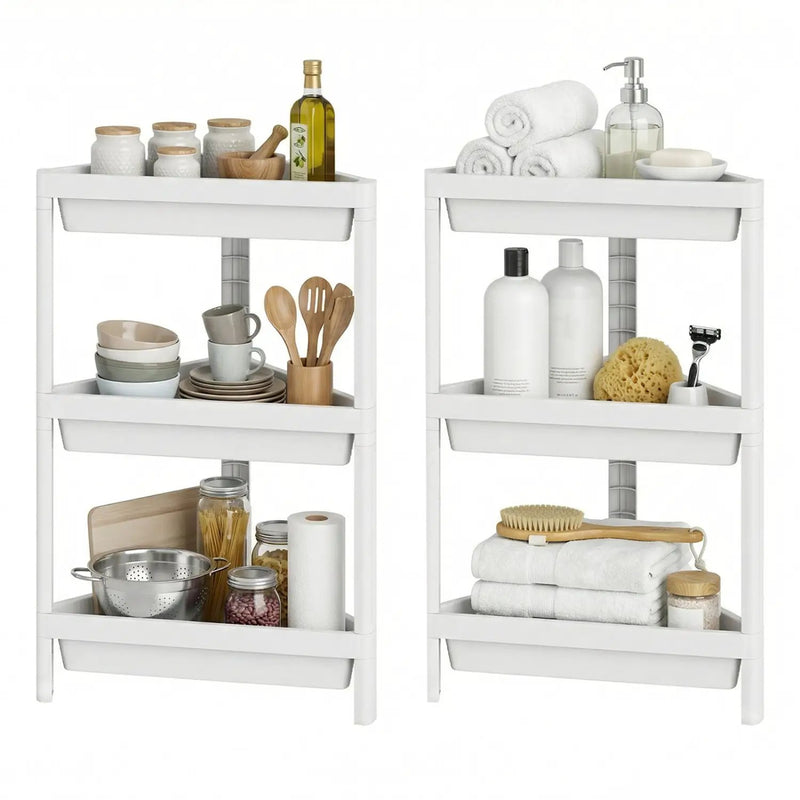 3-Tier Corner Shower Caddy 2-Pack with Detachable Design by DirectDeals