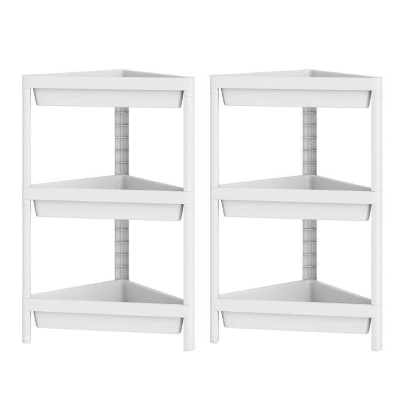 3-Tier Corner Shower Caddy 2-Pack with Detachable Design by DirectDeals
