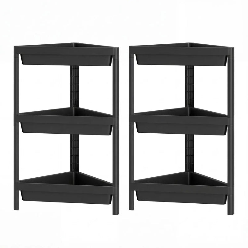 3-Tier Corner Shower Caddy 2-Pack with Detachable Design by DirectDeals