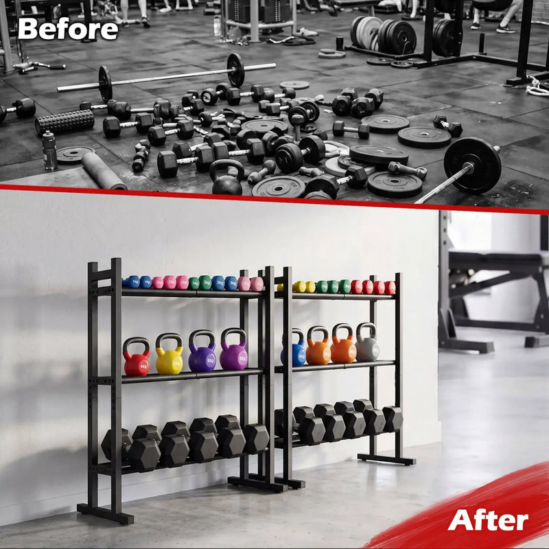 3-Tier Dumbbell Rack with 529 LB Capacity by DirectDeals