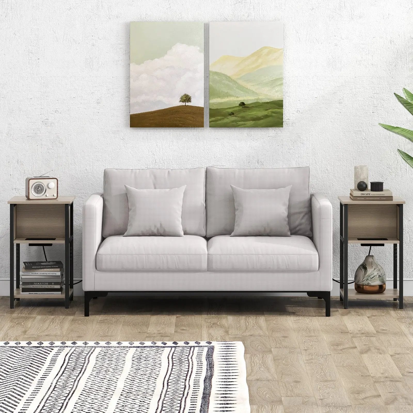 3-Tier End Table with USB Ports & Power Outlets by DirectDeals