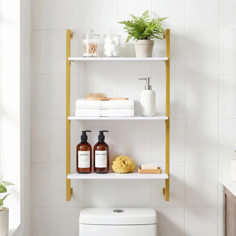 3-Tier Floating Modern Kitchen Shelf for Living Room Home Office and Bathroom by DirectDeals