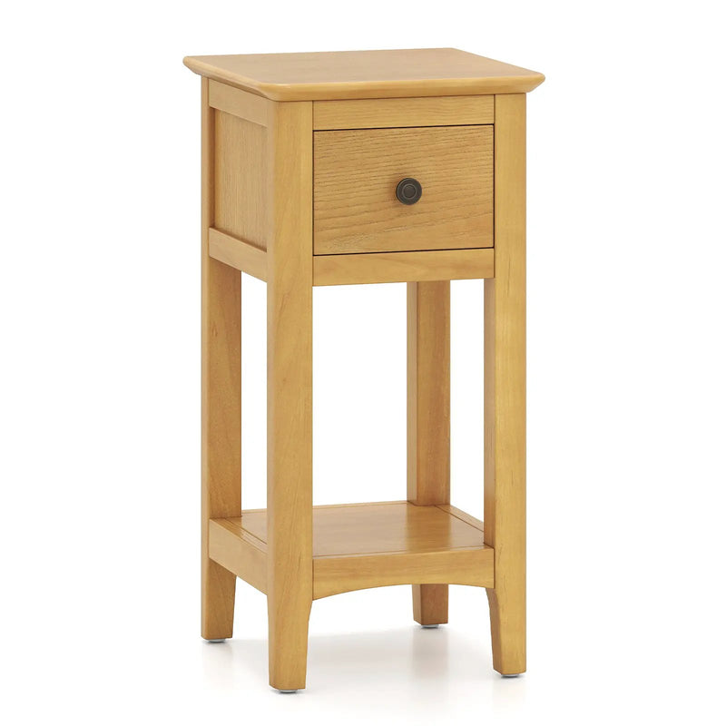 3-Tier Nightstand with Drawer and Open Storage Shelf by DirectDeals
