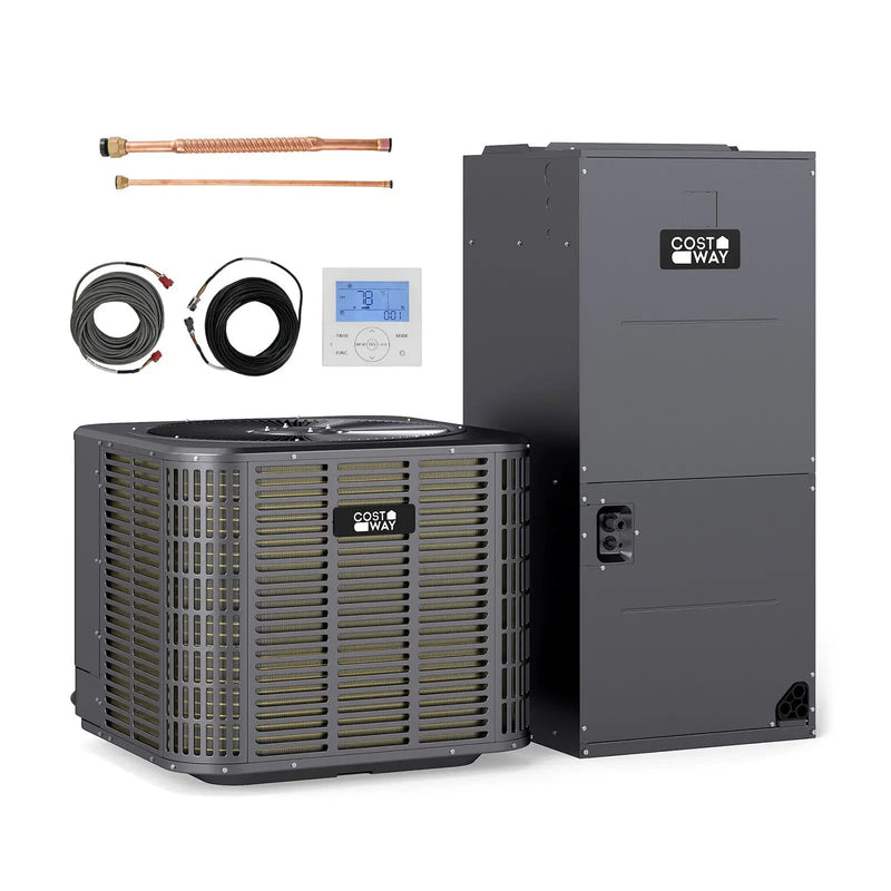3 Ton 19 SEER2 Central Air Conditioner Heat Pump System with Multi-Position Air Handler Unit by DirectDeals